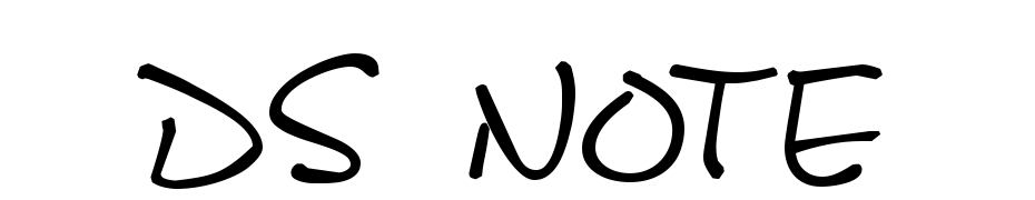 DS Note Font Download Free